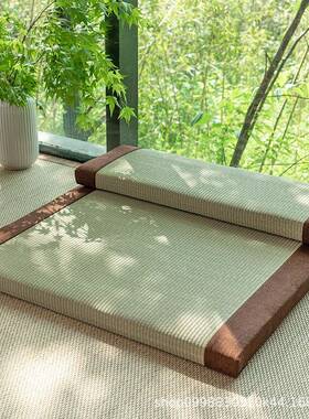 草编坐打坐垫禅修垫跪家用拜垫静冥F77885T9想天然蔺草打座禅垫椰