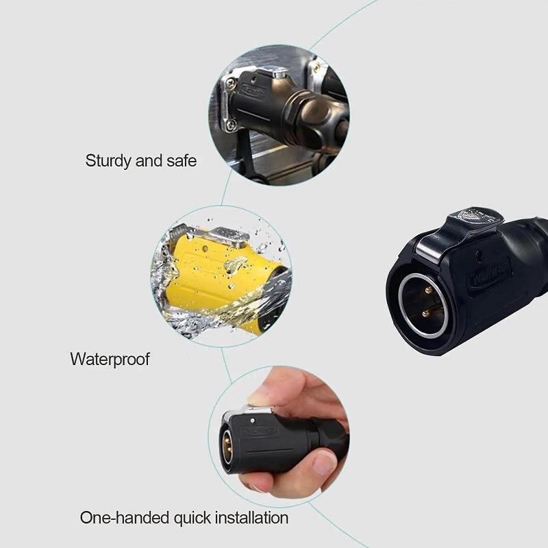 MC转空插头母接座MC航4转LP2LBP024针工业圆形连器LED显示屏连接