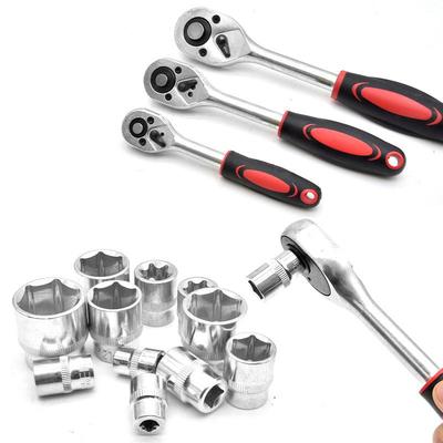 镀锌11件套汽修大中小飞快速棘2轮套扳手用扳手接杆筒工具121PCS