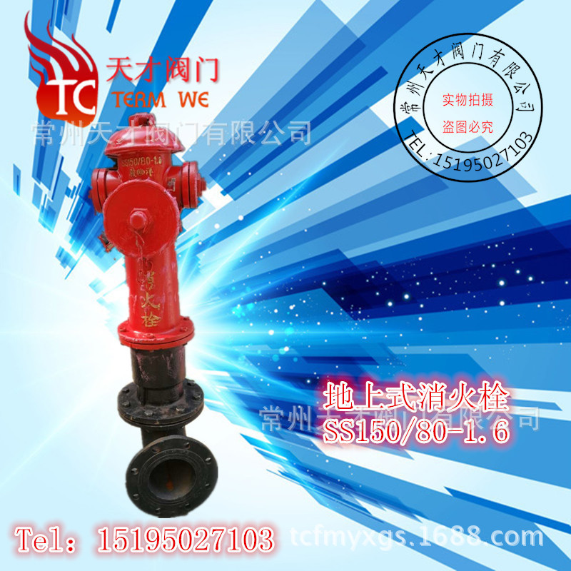 地上式室外消火栓SS150/80铜扣