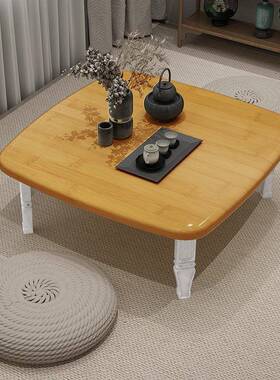 折叠桌餐桌用炕桌地家吃米F958M7SH饭小桌桌子榻榻床上折叠书桌电