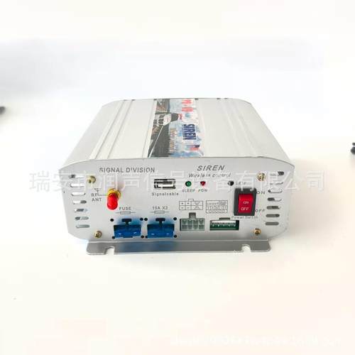 载警报器大功率开道无喊v话手柄主机12汽线89987车通车用