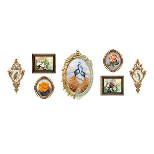 客厅装饰画欧沙简发背jk-1688独特式高端欧油画挂画组景合大气壁