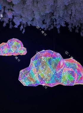 幻彩热气球朵商XUA场景区s主题乐园室内外美陈汽云车4挂店吊装饰