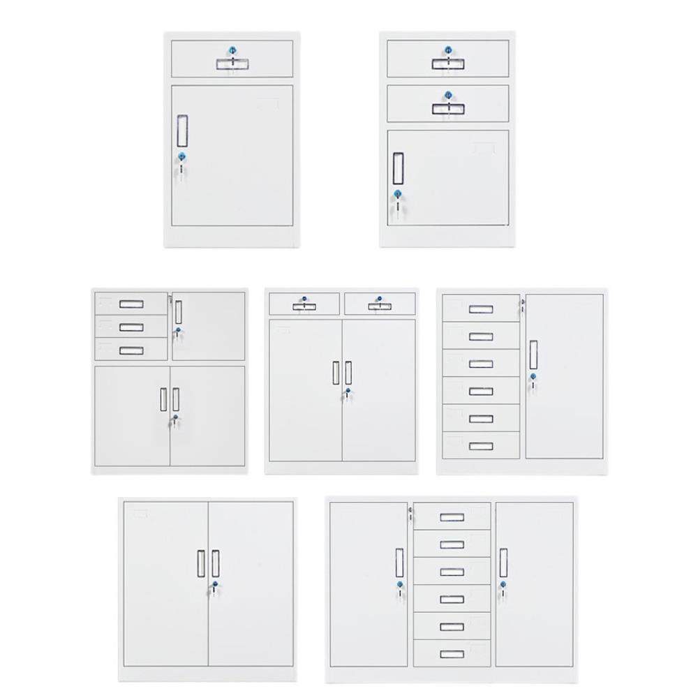 办公室铁料矮柜文打件皮柜储物柜印机带锁抽矮柜屉资小型阳台收纳