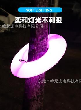 L七E花D光抱树灯彩变色圆环挂发树彩1灯户外防水别墅园氛围景观灯