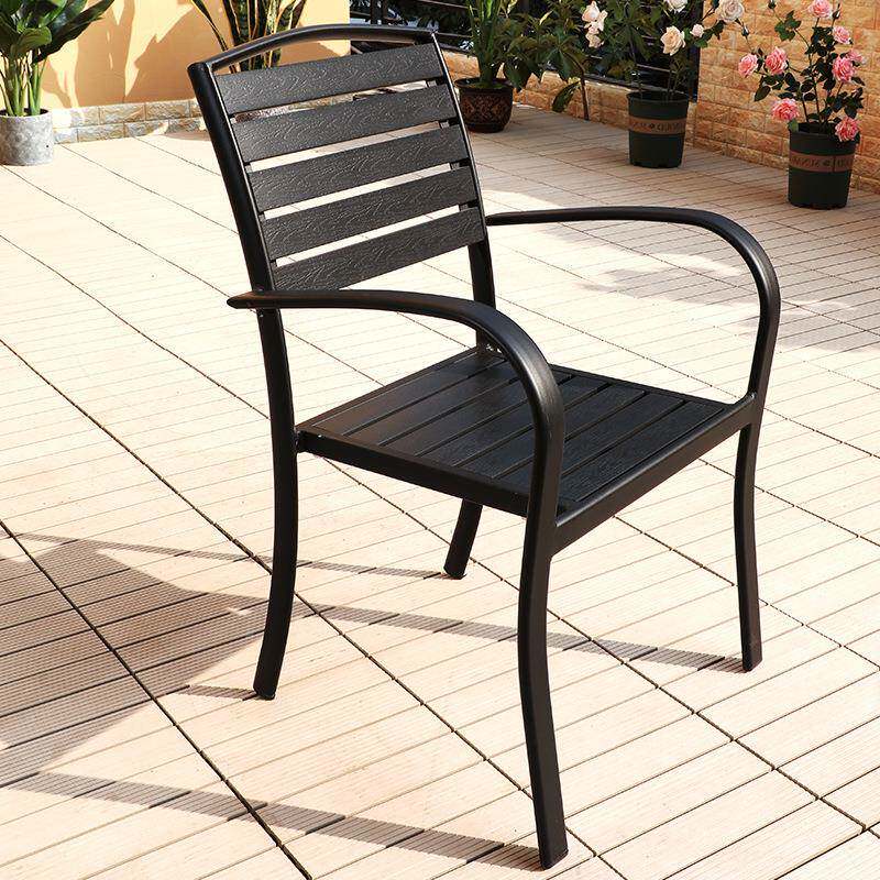 户外桌椅庭院休闲防塑餐无品牌/桌椅组露合水防晒室外天阳台花园露台木椅