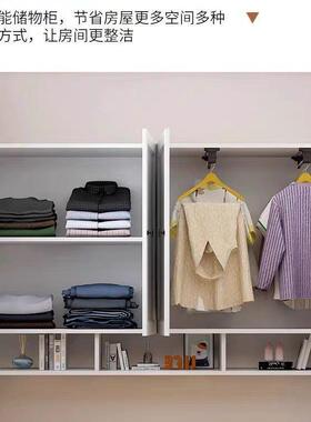 榻榻柜米儿童桌一体床卧室多功能床衣帽间组合衣柜书储物床96190