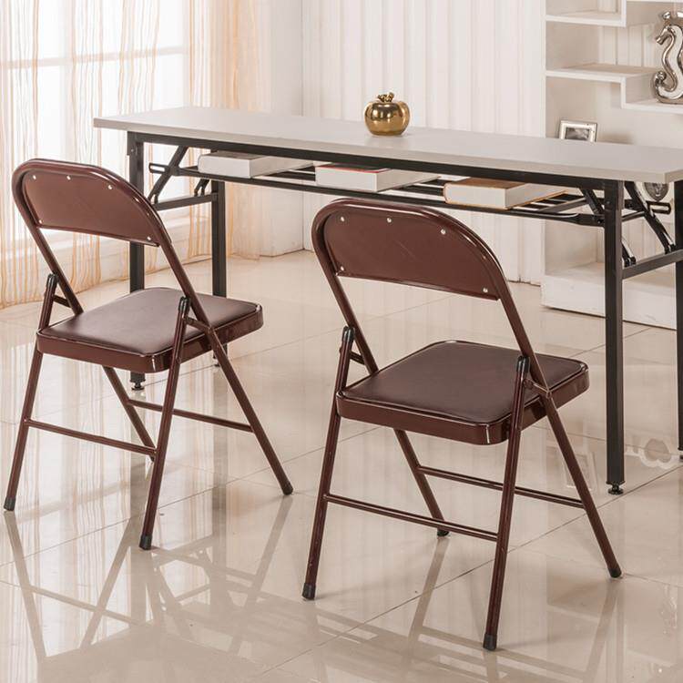 子AA便A简易凳靠背椅家用折叠OOX椅子携办公椅会议椅电宿脑椅餐椅