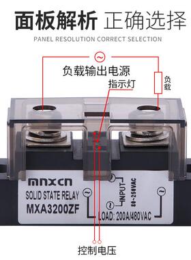 固态继电SSR-H20器0Z铭HZPmnx新cn工业级200AA固态继电器M3XA3200