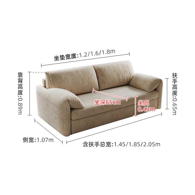 转店酒公寓翻沙发床可折叠用小户型家用带床垫多功能留宿沙发T196