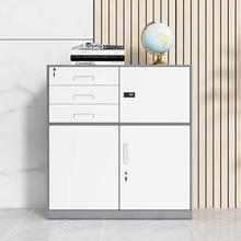 办公室矮柜印机锁多下层文件柜VTN家用带小箱子防盗一体办打公桌