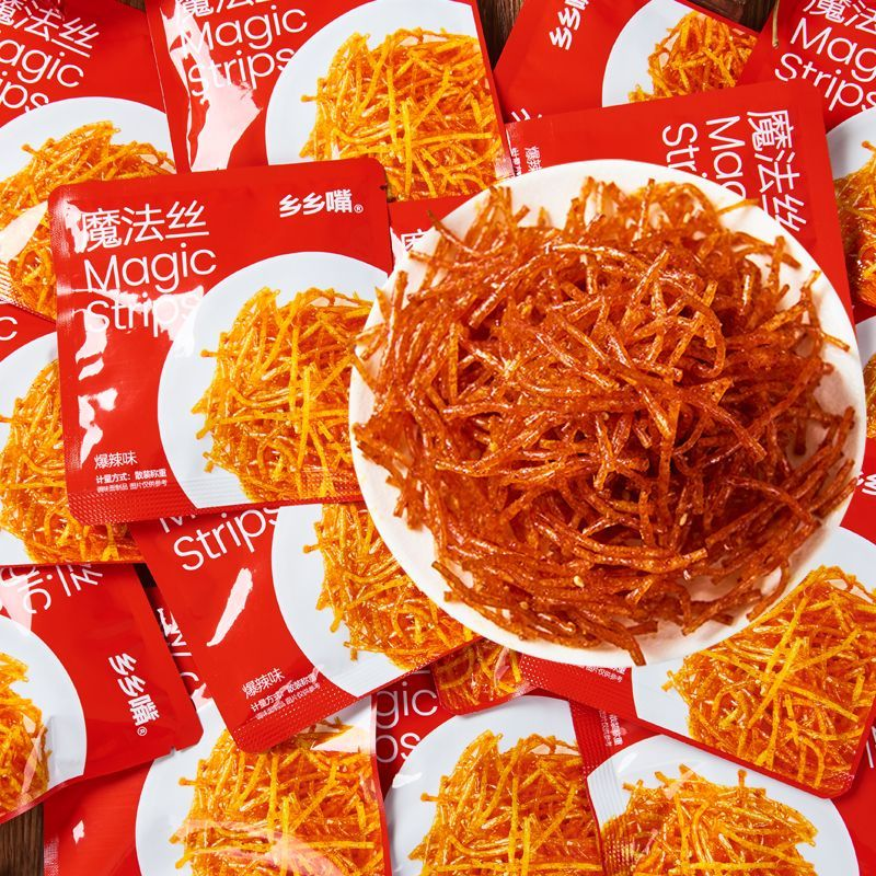 乡乡嘴魔法丝网红爆款爆辣辣丝