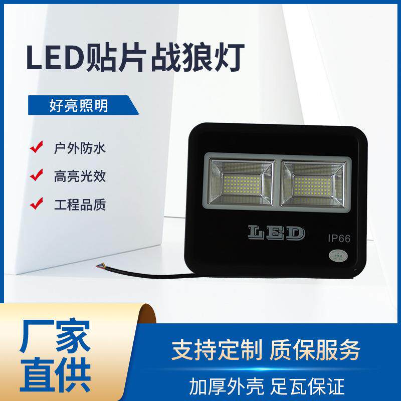 现货供应战狼款led投光灯户外灯照明探照灯泛光灯贴片战狼投光灯
