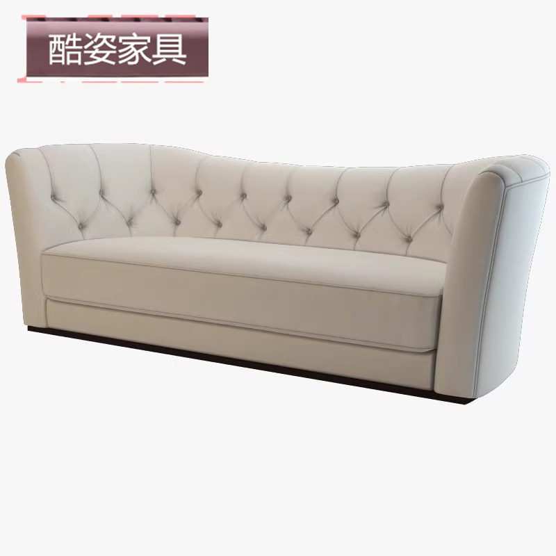 轻奢后现代简约美式双人沙发客厅小户型三人欧式客厅轻奢沙发
