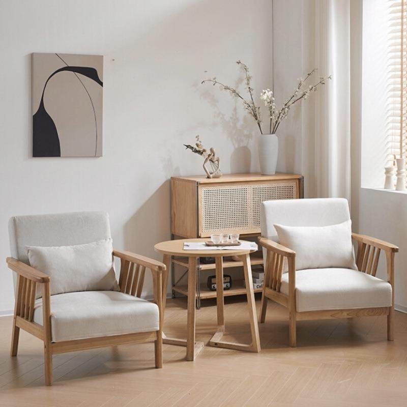单人沙发椅实木休闲椅民宿酒店客房卧室阳台客厅简约洽谈桌椅组合,电子元器件市场,其它元器件,淘宝优惠券,粉丝福利购,淘宝优惠卷