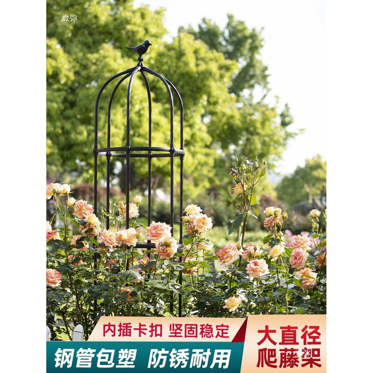 花架爬藤架月季蔷薇阳台架子花盆植物藤架户外花柱园艺攀爬花支架