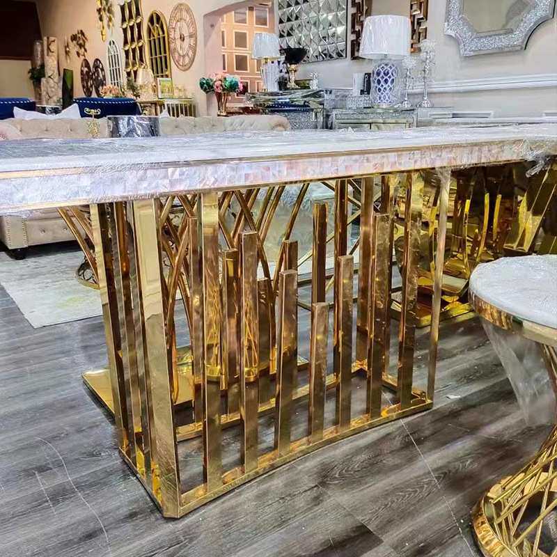 厂家酒店创意不锈钢玄关桌 景台别墅走廊客厅隔断玄关柜风水案台