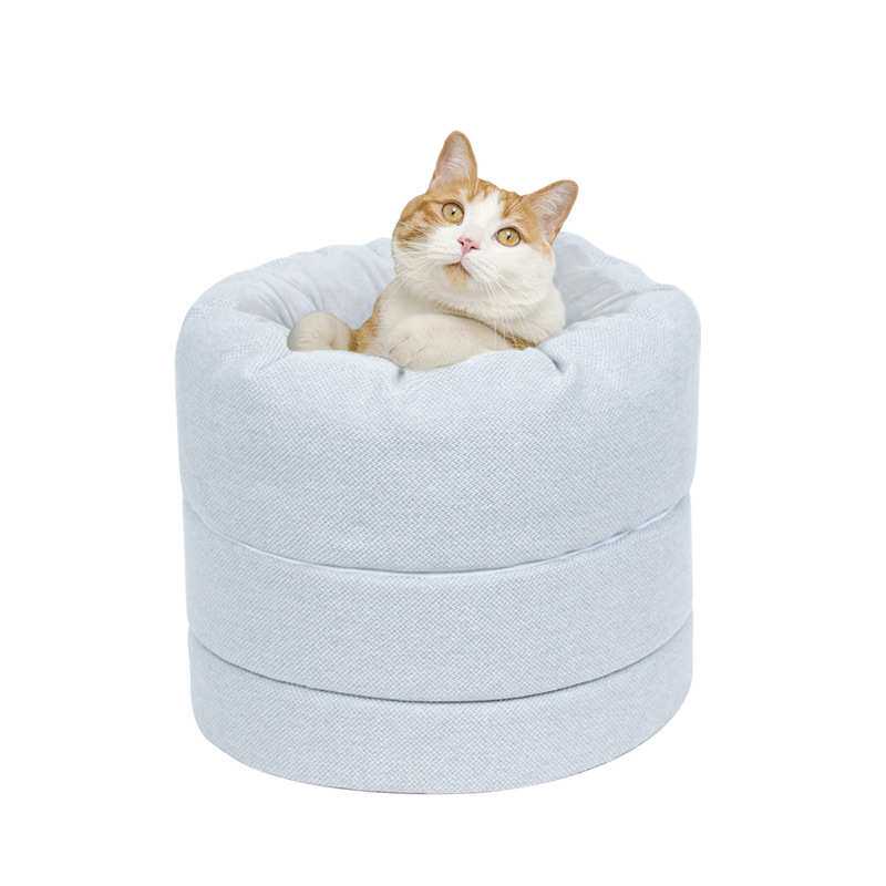 猫窝冬季保暖多功能猫睡袋可拆保暖半封闭被窝宠物狗狗四季通用