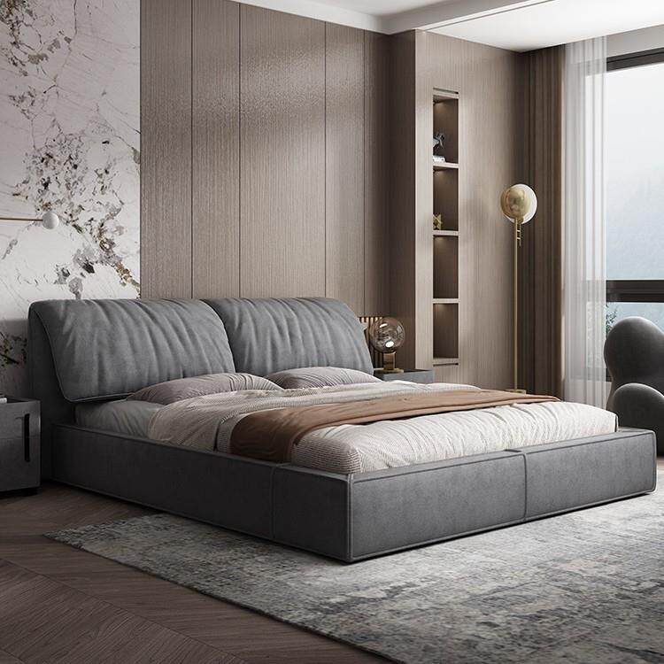 baxter设计师科技布床现代简约主卧大床榻榻米布艺床轻奢双人床