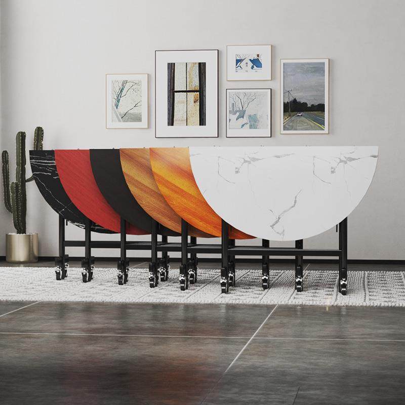 折叠桌子旋转圆盘家用小户型饭桌饭店圆桌移动圆餐桌商用实木,电子元器件市场,其它元器件,淘宝优惠券,粉丝福利购,淘宝优惠卷