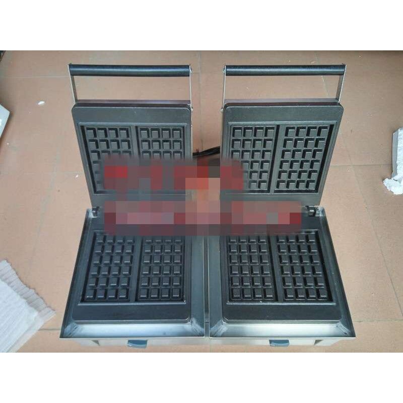 杰亿电热双头华夫炉长方形方格华夫饼机松饼机商用烤饼机FY-2202