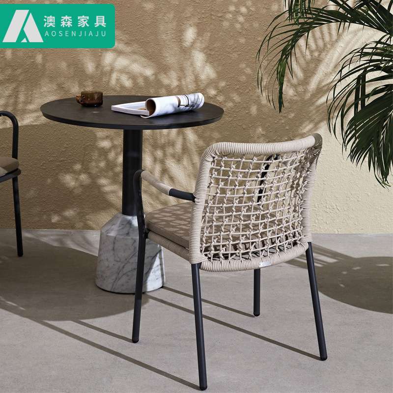 户外休闲桌椅庭院休闲藤椅三四件套组合室外阳台桌椅样板房家具