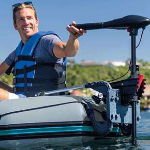 INTEX68631电动马达充气船水上推进器双人船用推进橡皮艇船外机