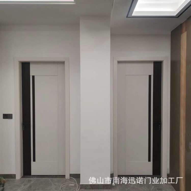 缅甸柚木套装门纯实木卧室门推拉门隔音门房间门环保烤漆卫生间门