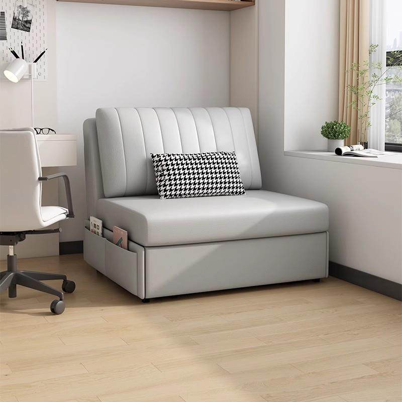 无扶手沙发床可折叠多功能防猫抓带储物坐卧两用办公室单人乳胶