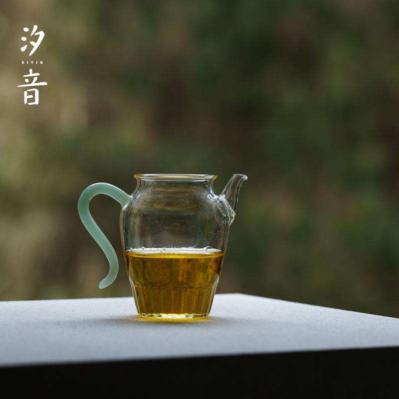 耐高温玻璃莲心茶壶手执壶泡花茶壶加厚耐热公道杯茶海分茶器均杯