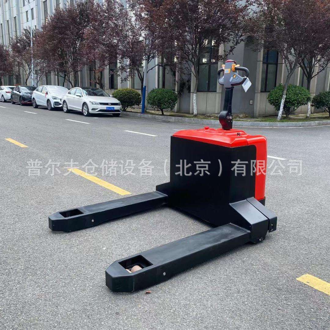 非标电动搬运车加长地牛托盘车唧车纱辊圆纸筒线缆叉车纺织拖车