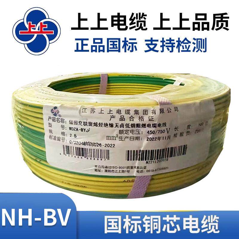 上上bv线铜芯线6平方4平方16平方标准阻燃单芯无卤低烟电源线电缆