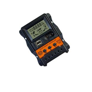 双USB20A光伏发电控制器12V24V液晶太阳能控制器PWM充电控制器