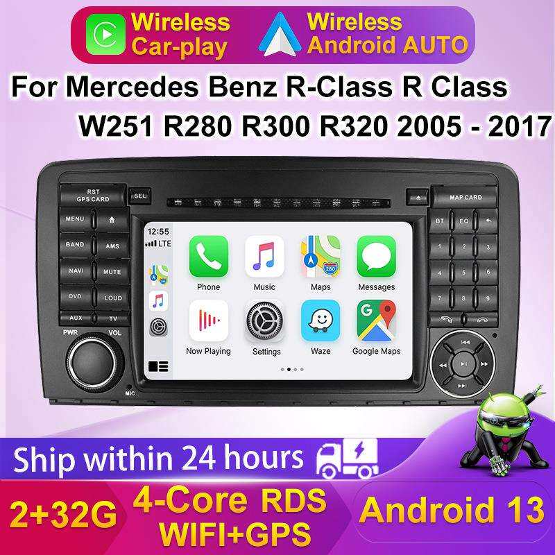 MercedesBenzR-ClassW251R300奔驰R7寸无碟安卓导航