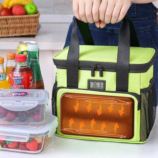 usb加热保温饭盒袋便携冷藏包上班族带餐便当包加厚防水野餐包