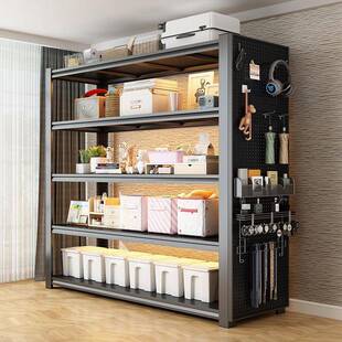 家用货架层空置收物架行李箱纳一体靠墙带防尘多帘FVC下式储物铁