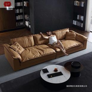 客厅超贵大坐深布艺沙发沙猫爪皮发科技布EGV小户型直排妃椅宽沙