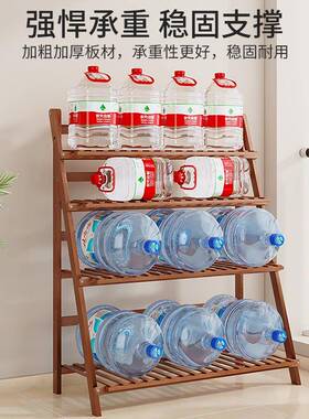 可折叠厅花架台木置物客落地式阶梯230217式实家用打造阳台小阳花