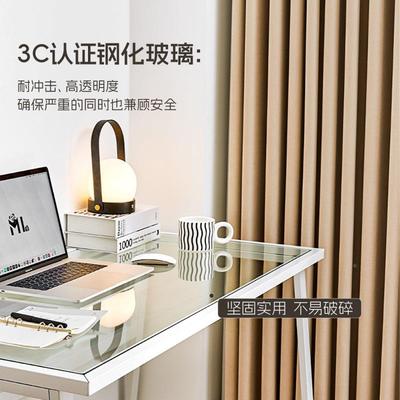 电桌钢玻璃学生书KBP式桌现代脑简约化台办公桌家用经济型学生写