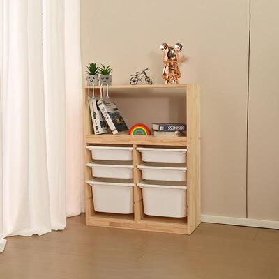 蒙氏童玩具收纳架大容架置MYN物架储量物柜宝书宝玩具儿收纳柜实