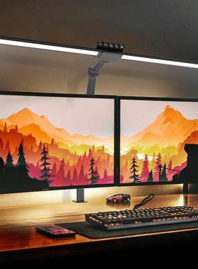 铝合金多转轴眼折叠长臂42290夹子灯跨境办公电脑阅读柔光护长台