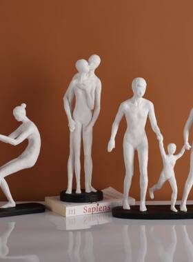 艺术抽象人X8302物摆办公室书样板间电件视柜家居房工艺品装品摆