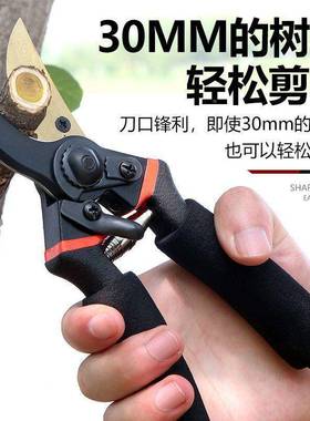 德国口钢SK5修剪省力ILP家用果树进园林枝艺粗枝剪嫁接花艺园剪工