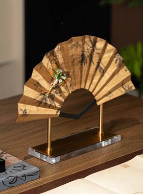 贝子新中式风老钱复古板样间书房书桌艺茶室软RZB-2886装饰品艺术