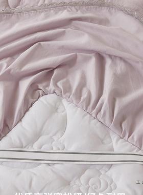 类棉质F9769SMM床裙单件加厚夹公主纯水洗棉A防滑床罩带裙边四棉