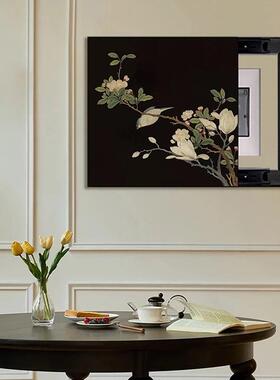 法客式中国风电表箱装画饰画厅开关盒装al202403饰遮挡电闸箱挂配