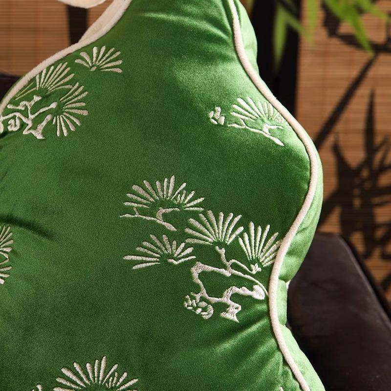 中式异葫芦抱枕套福腰靠客厅沙发靠枕含芯办公椅室子靠20252202垫