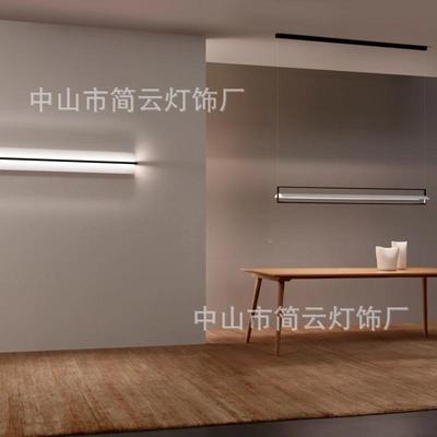 业led办公室吊灯铜材漫反射办51802吸顶吊长线灯公商照明条灯办公