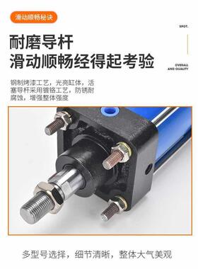 IG大推力重型铁QGA27263耐高温全气缸QGB80Qx00x125x160x1200x250